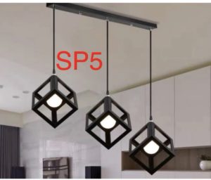 Retro Iron Industrial Pendant lights Come with E27 lamp holder easy changeable led bulbs